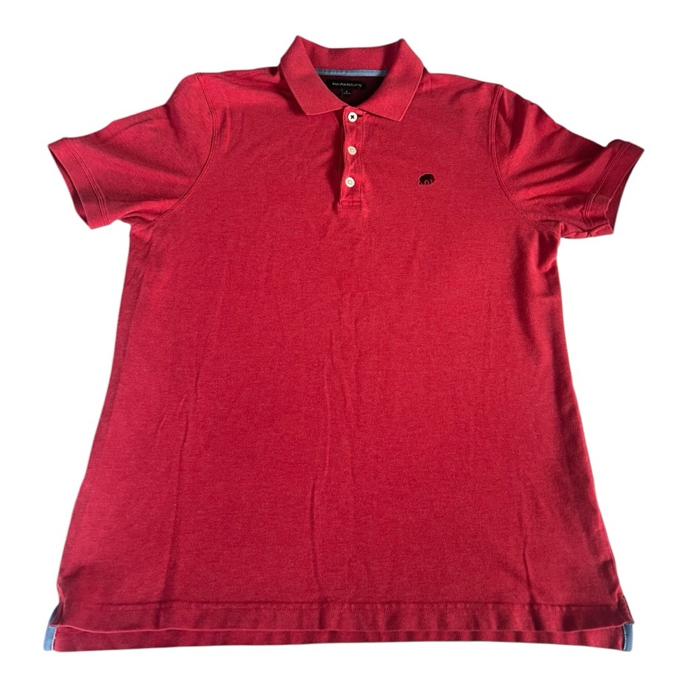 Banana Republic Polo Red shirt Size L Used.